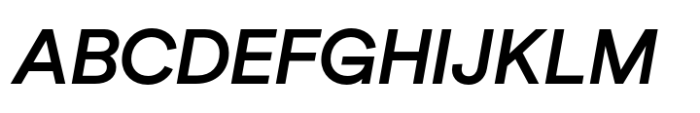 Gramatika Semi Bold Italic Font UPPERCASE