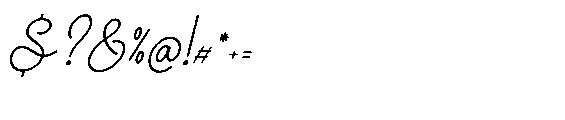 Grambell Saturn Italic Font OTHER CHARS