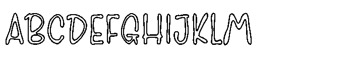 Gramel Outline Font UPPERCASE