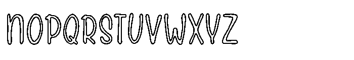Gramel Outline Font LOWERCASE