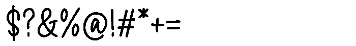 Gramel Regular Font OTHER CHARS
