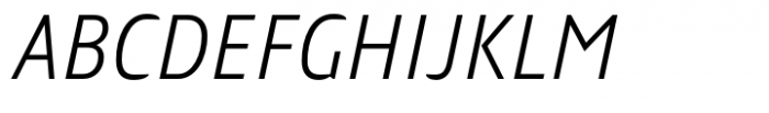 Gramma Light Italic Font UPPERCASE