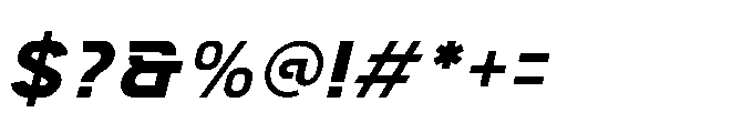 Grand Engine Italic Font OTHER CHARS