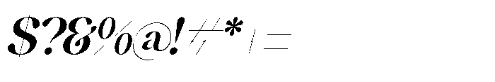 Grand Highland Italic Font OTHER CHARS