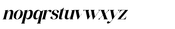 Grand Highland Italic Font LOWERCASE