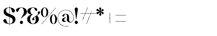 Grand Highland Regular Font OTHER CHARS