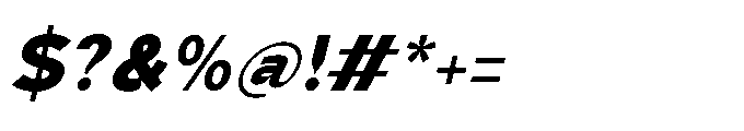Grand Honey Italic Font OTHER CHARS