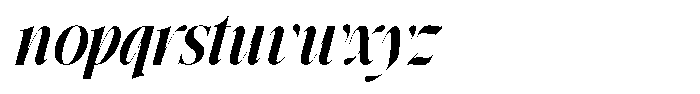 Grand Nineties Bold Italic Font LOWERCASE
