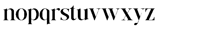 Grand Nineties Bold Font LOWERCASE