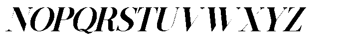 Grand Nineties Extra Bold Italic Font UPPERCASE