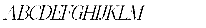 Grand Nineties Light Italic Font UPPERCASE