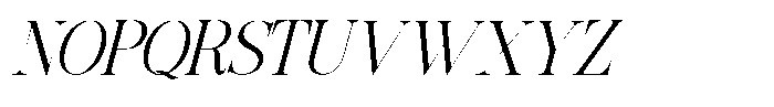 Grand Nineties Light Italic Font UPPERCASE