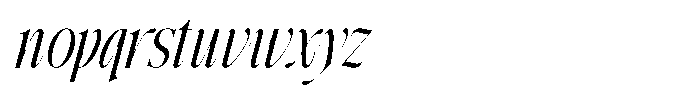 Grand Nineties Light Italic Font LOWERCASE