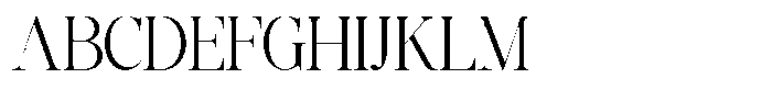 Grand Nineties Light Font UPPERCASE