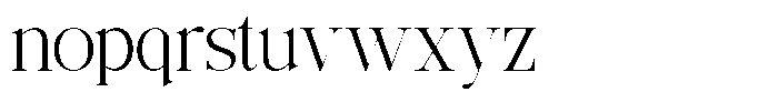 Grand Nineties Light Font LOWERCASE