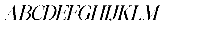 Grand Nineties Medium Italic Font UPPERCASE