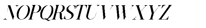 Grand Nineties Medium Italic Font UPPERCASE