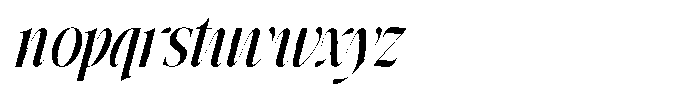 Grand Nineties Medium Italic Font LOWERCASE