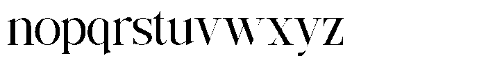 Grand Nineties Medium Font LOWERCASE