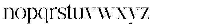 Grand Nineties Regular Font LOWERCASE