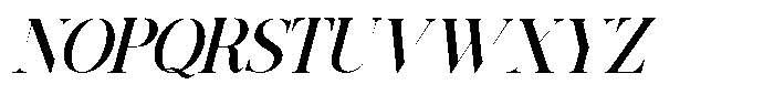 Grand Nineties Semi Bold Italic Font UPPERCASE