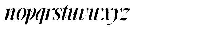 Grand Nineties Semi Bold Italic Font LOWERCASE