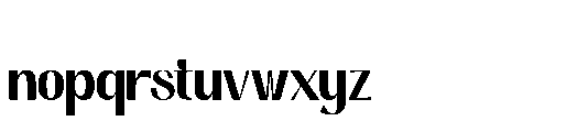 Grand Ronitta Extra Bold Font LOWERCASE