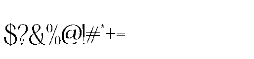 Grand Ronitta Extra Light Font OTHER CHARS