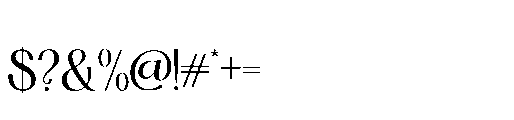 Grand Ronitta Regular Font OTHER CHARS