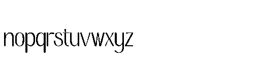 Grand Ronitta Thin Font LOWERCASE