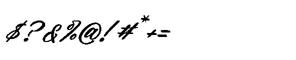 Grand Smith Italic Font OTHER CHARS