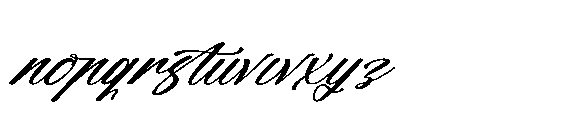 Grand Smith Italic Font LOWERCASE