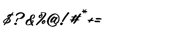 Grand Smith Regular Font OTHER CHARS