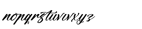 Grand Smith Regular Font LOWERCASE