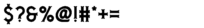 Grand Trunk Regular Font OTHER CHARS