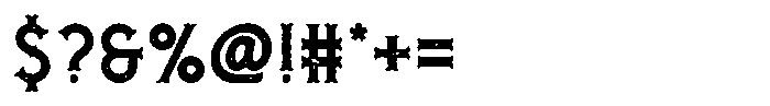 Grand Trunk Rough Font OTHER CHARS