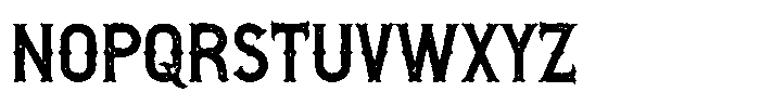 Grand Trunk Rough Font UPPERCASE