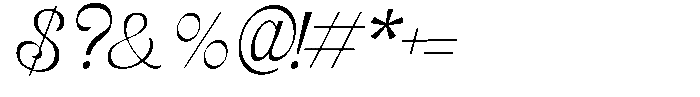 Grande Laguna Script Regular Font OTHER CHARS