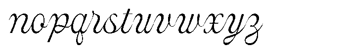 Grande Laguna Script Regular Font LOWERCASE