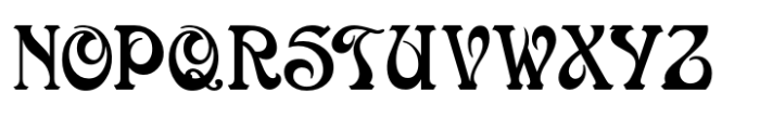 Grande Nouveau JNL Regular Font UPPERCASE
