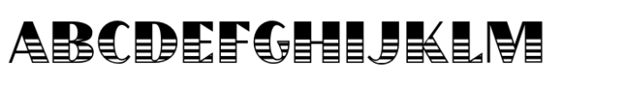 Grandecort Bottom Stripes Font UPPERCASE