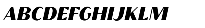 Grandecort Medium Oblique Font UPPERCASE