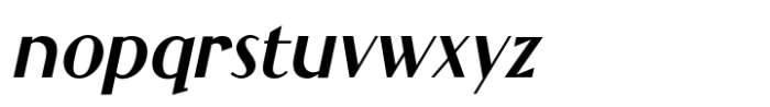 Grandecort Oblique Font LOWERCASE