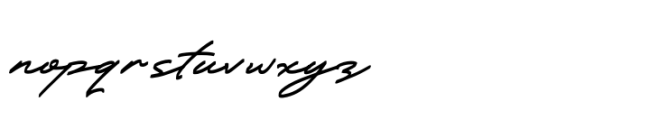 Grandest Script Regular Font LOWERCASE