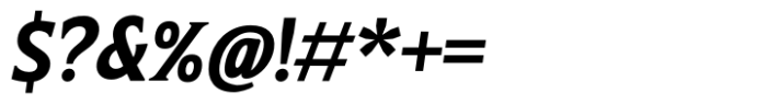 Grandeux Serif Italic Font OTHER CHARS