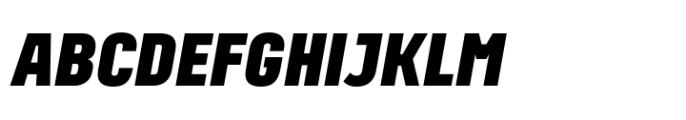 Grandheron Sans New Black Italic Font UPPERCASE