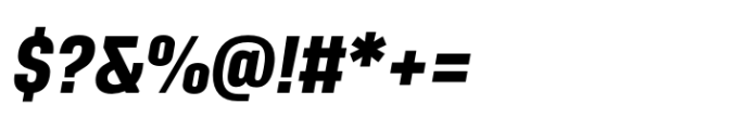 Grandheron Sans New Extra Bold Italic Font OTHER CHARS