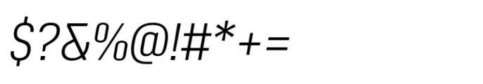 Grandheron Sans New Extra Light Italic Font OTHER CHARS