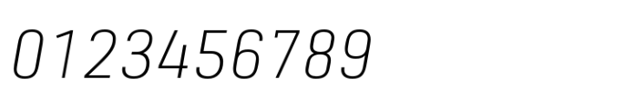 Grandheron Sans New Thin Italic Font OTHER CHARS