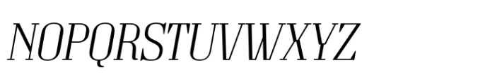 Grandheron Serif New Extra Light Italic Font UPPERCASE